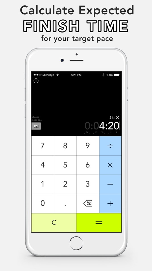 #2. Corbyn Running Calculator - A run time calculator (iOS) 由: Mark Corbyn