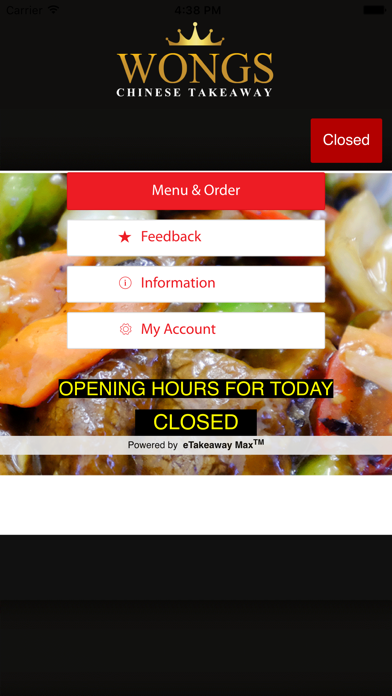 Screenshot #1 pour Wongs Chinese Takeaway