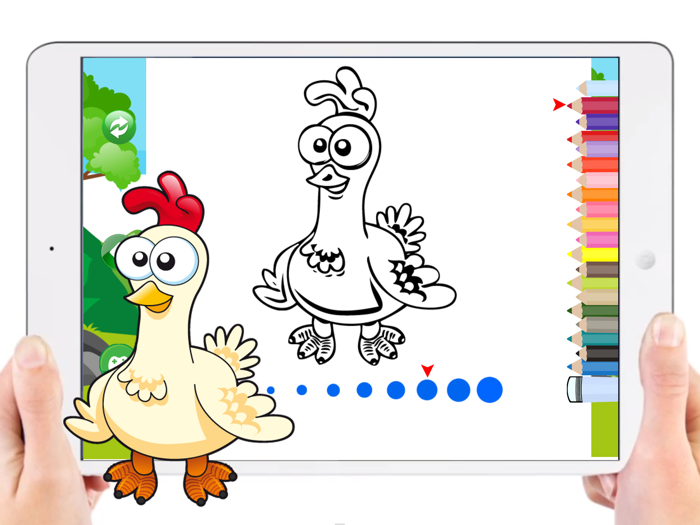 Animal Cute Coloring Page For Kids