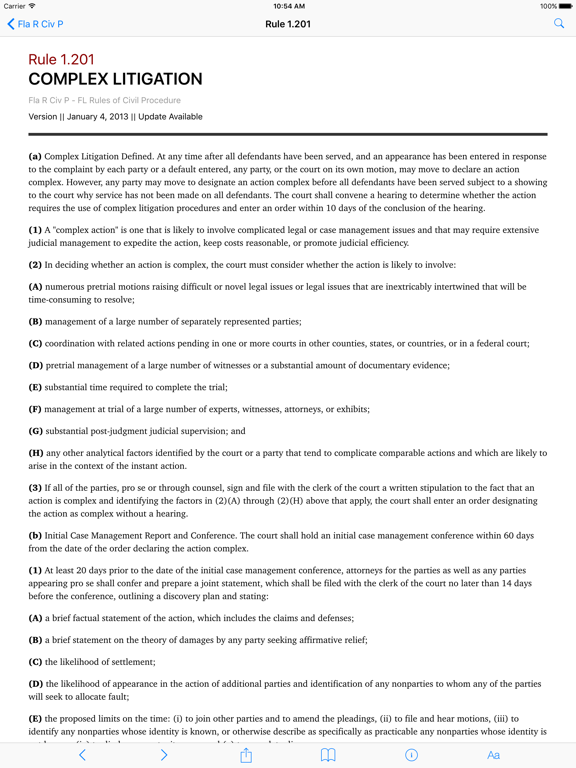 Screenshot #5 pour Florida Rules of Civil Procedure (LawStack Series)