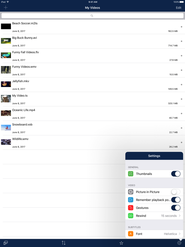 #5. AVPlayer for iPad (iOS) Podle: Sergej Kachalo