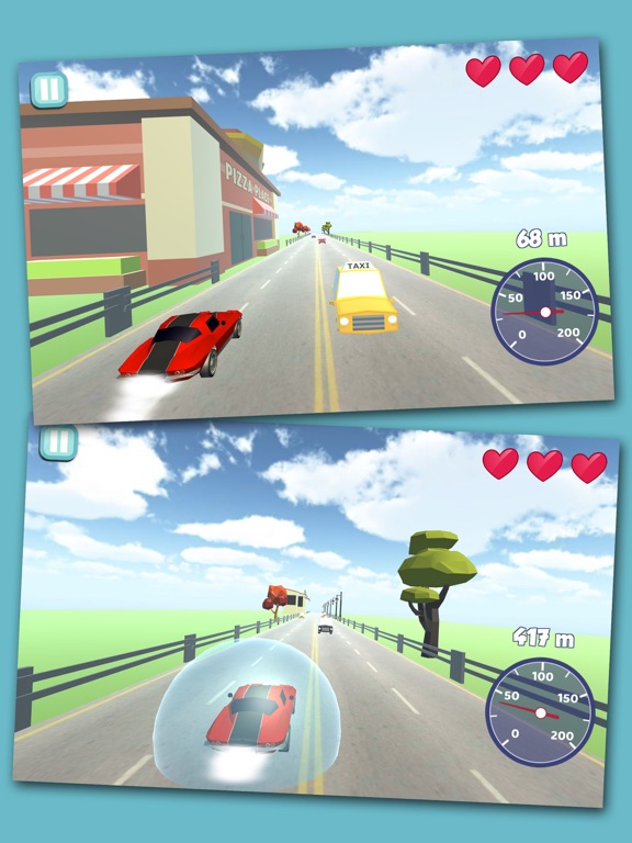 Screenshot #5 pour Turbo Cars 3D - Dodge jeu d'éviter les obstacles