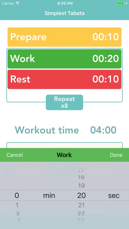 Simplest Tabata