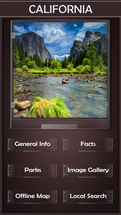 California National & State Parks Screenshot