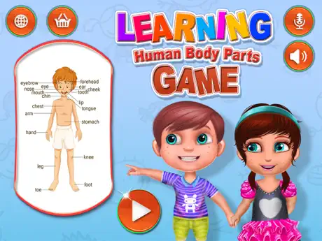 Aprende Partes del cuerpo humano Juego educativo