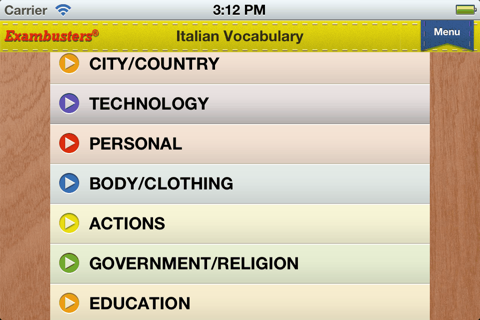 AP Italian Prep Flashcards Exambusters screenshot 3