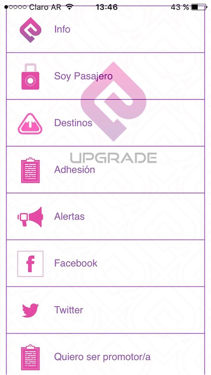 Upgrade Turismo Estudiantil