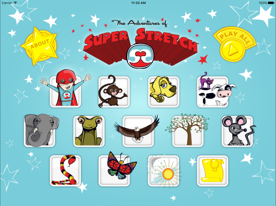 #1. Super Stretch Yoga HD (iOS) بواسطة: The Adventures of Super Stretch, LLC