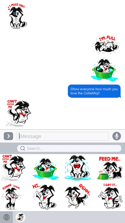 CollieMoji - Border Collie Stickers and Emojis