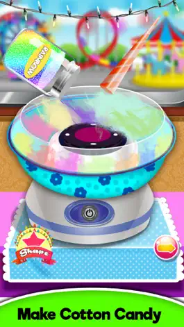 Game screenshot Rainbow Unicorn Glowing Cotton Candy! Fair Food hack