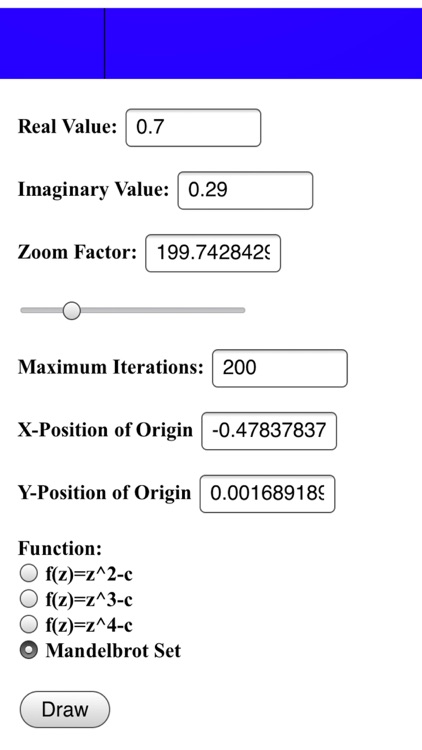 Julia and Mandelbrot Set Generator by Max Kaliner screenshot-4