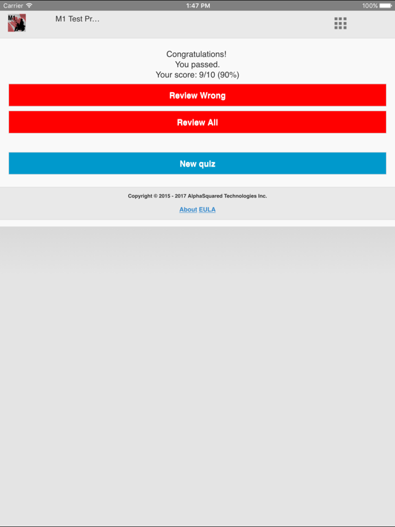 Screenshot #6 pour M1 Test Prep
