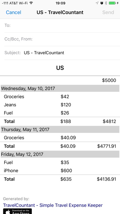 TravelCountant - Simple Travel Expense Keeper