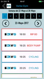 verba gym iphone capturas de pantalla 3