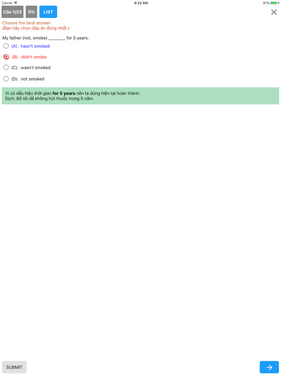 Screenshot #4 pour Ngu Phap Tieng Anh: Học ngữ pháp tiếng anh