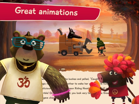 Green Riding Hood: Read Aloud iPad app afbeelding 3