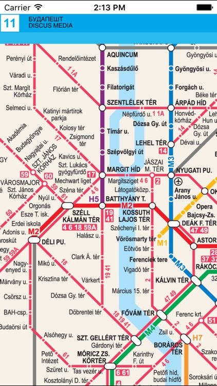 Budapesht and Szentendre. Road and tourist map. screenshot-4