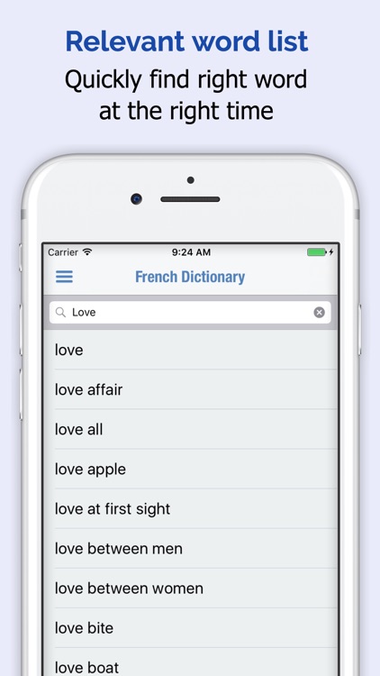 French Dictionary - English French Translator