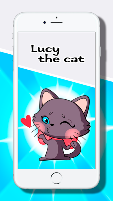 Screenshot #1 pour Magnifique le chat Lucy autocollants