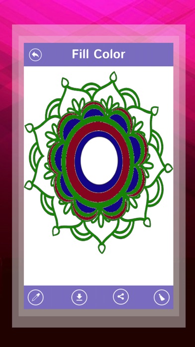 Mandala - Adults Coloring Art Pages screenshot 2