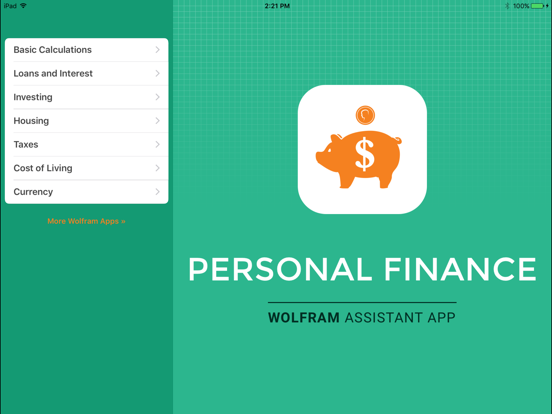 Screenshot #4 pour Wolfram Personal Finance Assistant App