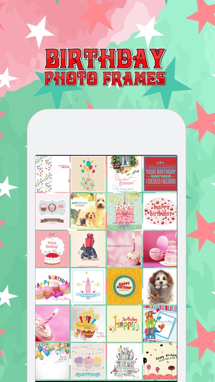 Birthday Photo Frames + Wallpapers