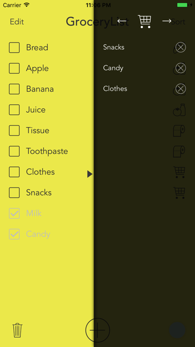 Grocery List Lite - A Simple Grocery List screenshot 2