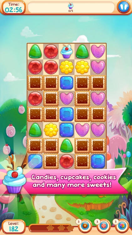 Sweet Candies 2 - Cookie Match 3 Puzzle Game screenshot-4