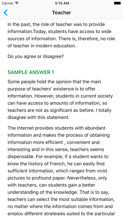 IELTS Writing Topics & Samples screenshot