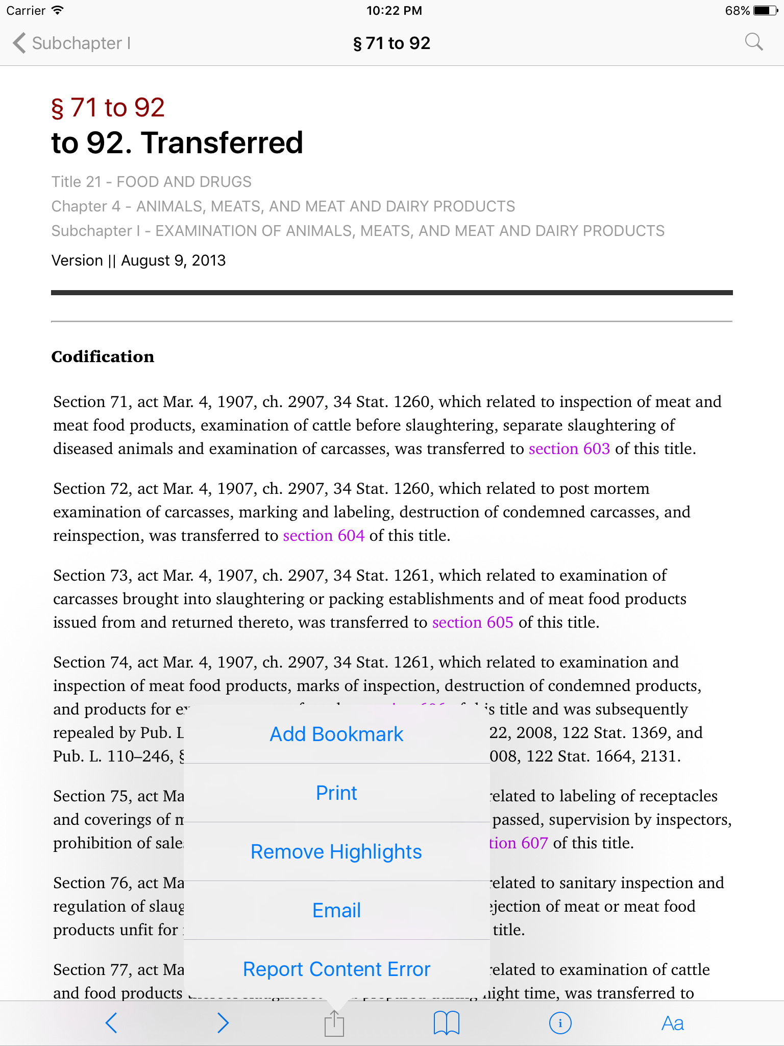 21 USC - Food and Drugs (LawStack Series) screenshot 8