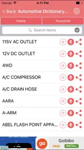 Automotive Dictionary - Concepts Terms screenshot #1 for iPhone