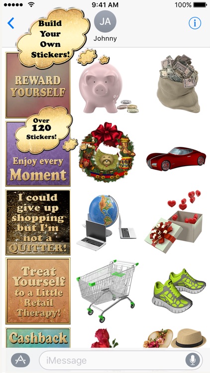 I Love Shopping Sticker Pack for iMessage
