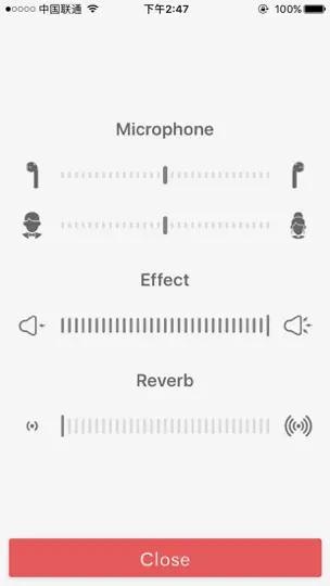 Captura de pantalla de Microphone Mixer - Full Version en iPhone 4