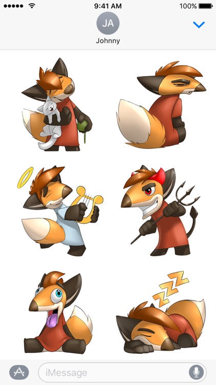 Digger the Fox Stickers for iMessage