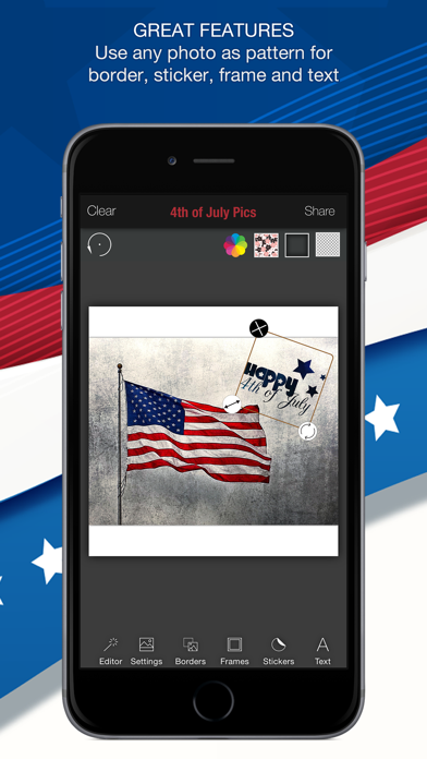 Screenshot #3 pour 4th of July Pics – Patriotic pic stickers America