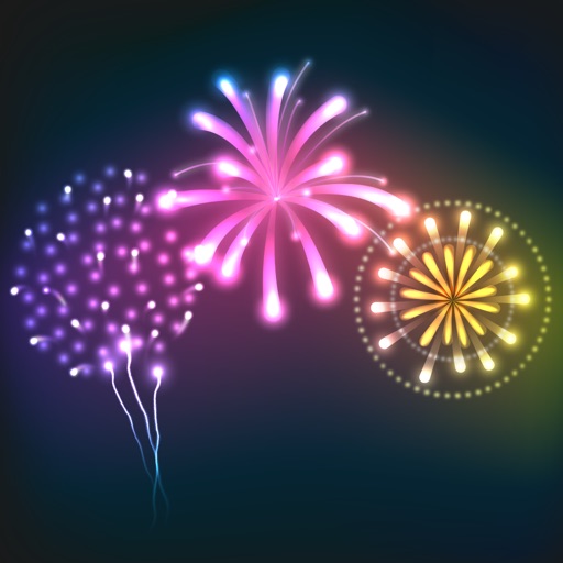 Animated Fireworks Celebration Stickers iOS App