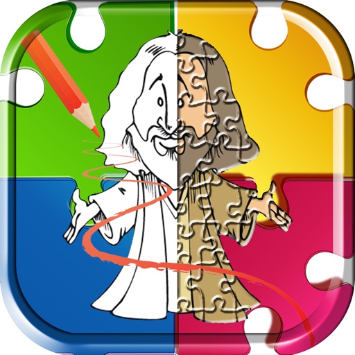 LDS Mormon Coloring Book And Jesus Christ Jigsaw icon