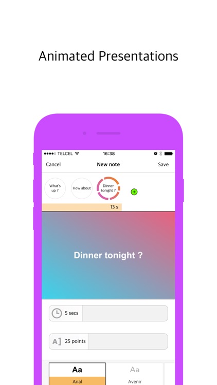 Punky Notes: Cool animated notes and presentations