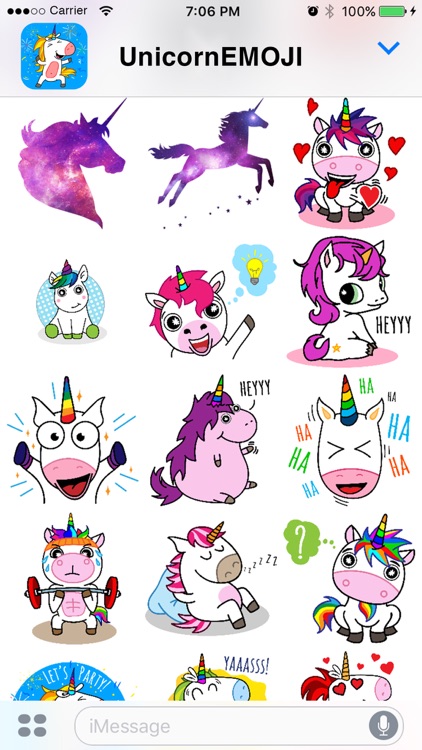 UnicornEMOJI - Magical Stickers Friends & More