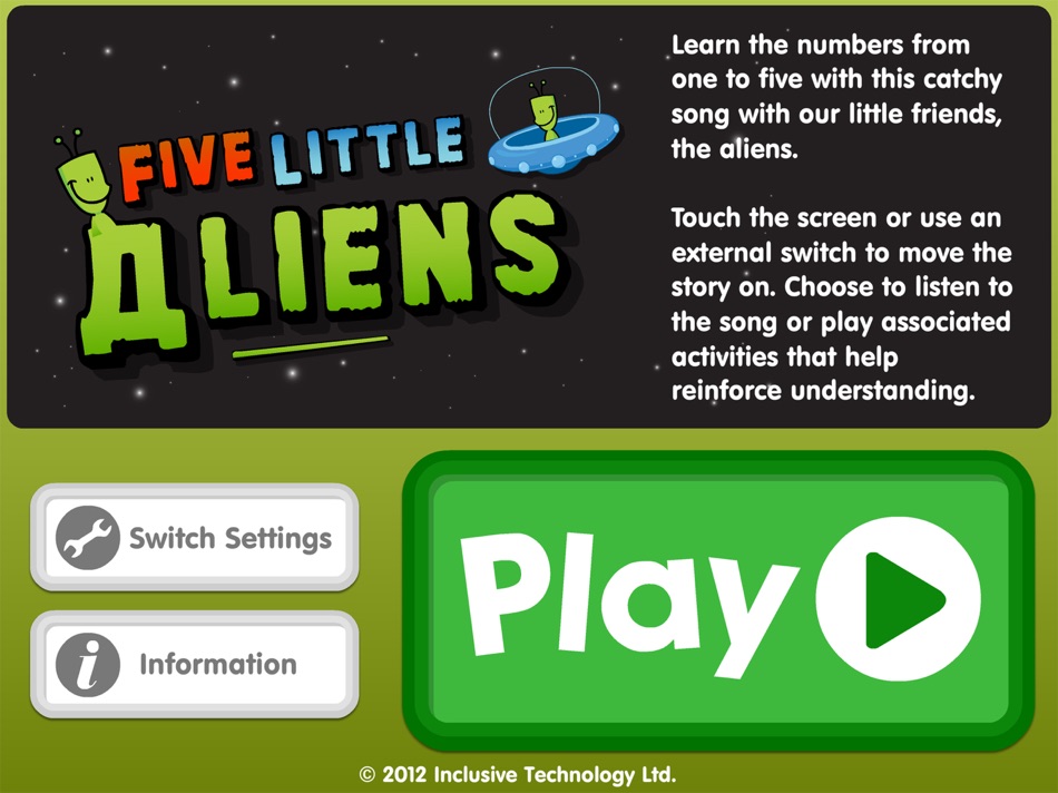 #1. Five Little Aliens (iOS) Podle: Inclusive Technology Ltd