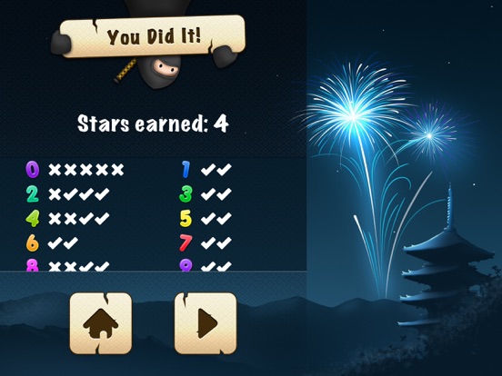 123 Ninja the First Numbers Slicing Game for Kids iPad screenshot 4 - Education app