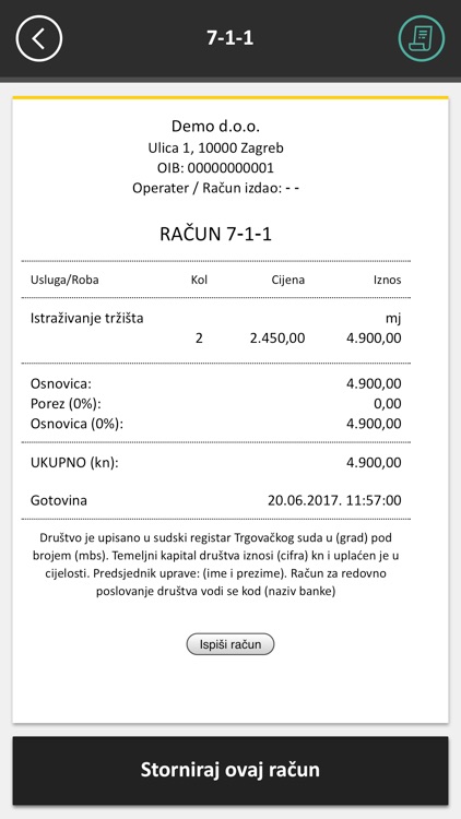 Mobilna fiskalna screenshot-4