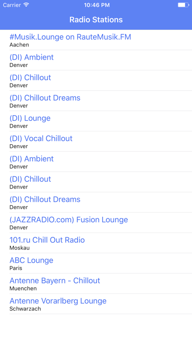 Screenshot #1 pour Radio Channel Lounge FM Online Streaming