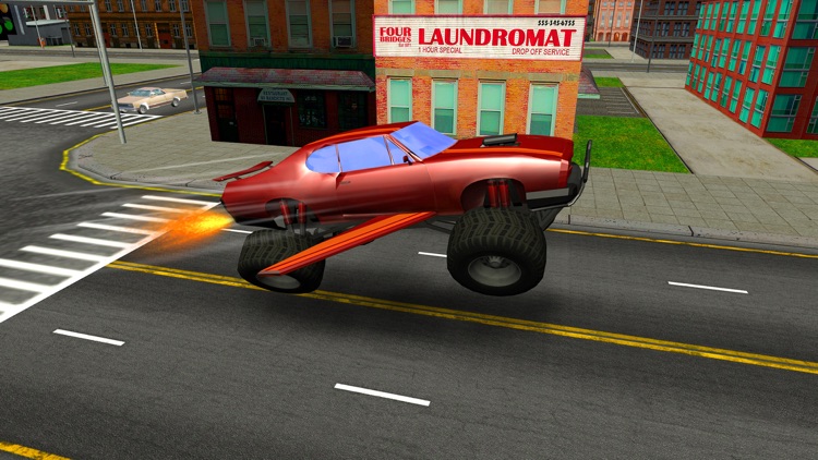 Flying Monster Truck Drive – 3D Lorry Simulator screenshot-4