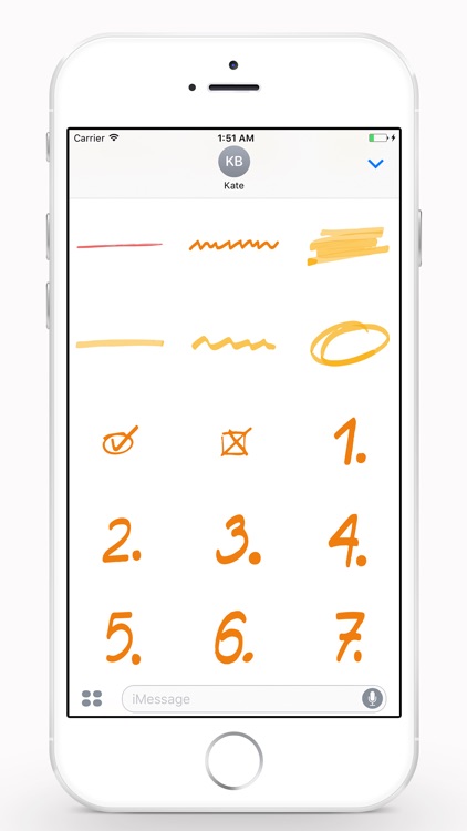 Highlighter Marker Stickers for iMessage
