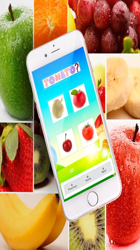 Fast easy fruit cards quiz