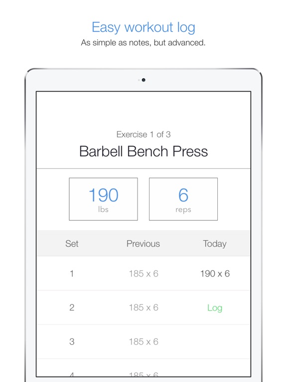 Lift - Workout Log Gym Tracker