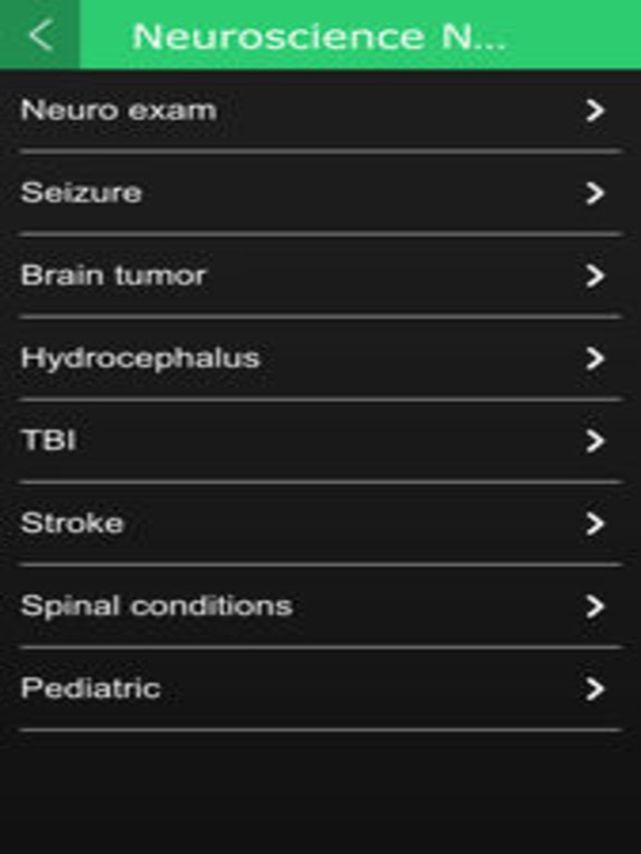 Neuroscience Nurse iPad screenshot 5 - Health & Fitness app
