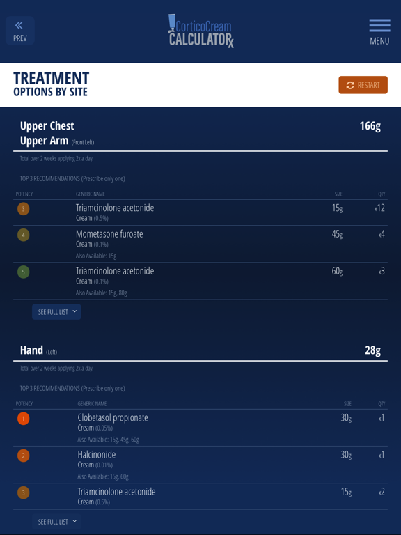 Screenshot #6 pour CorticoCalc