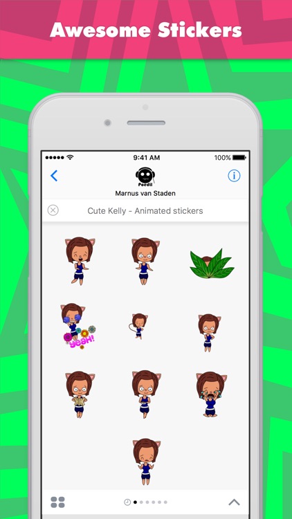 Cute Kelly - Animated stickers stickers by Poedil